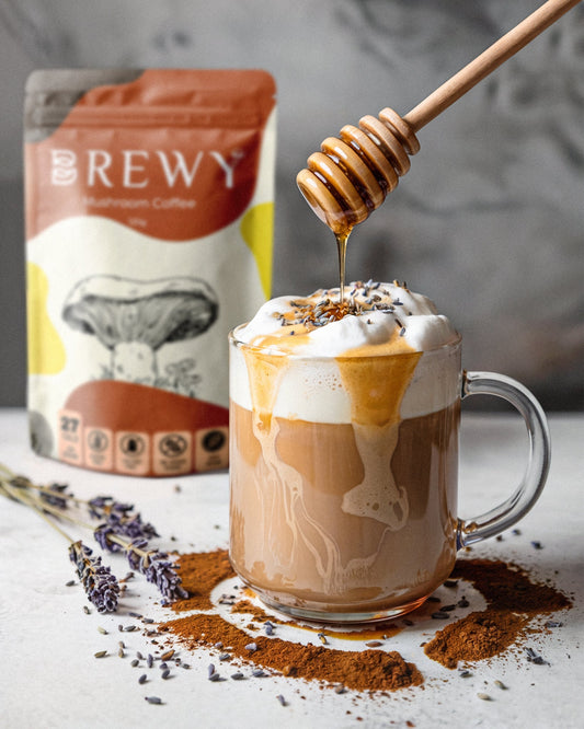 Honey Lavender Mushroom Latte