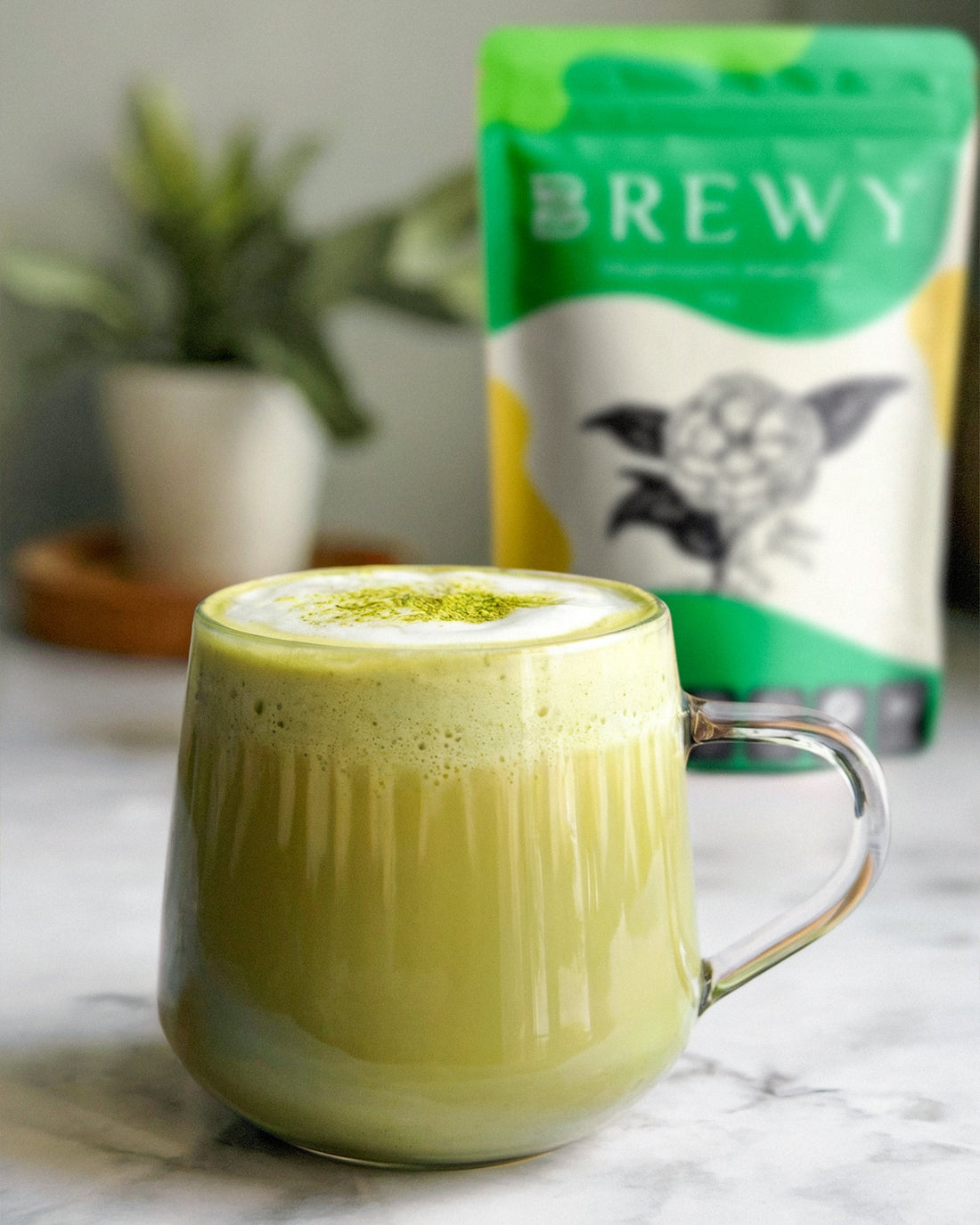 Warm Vanilla Matcha Oat Latte