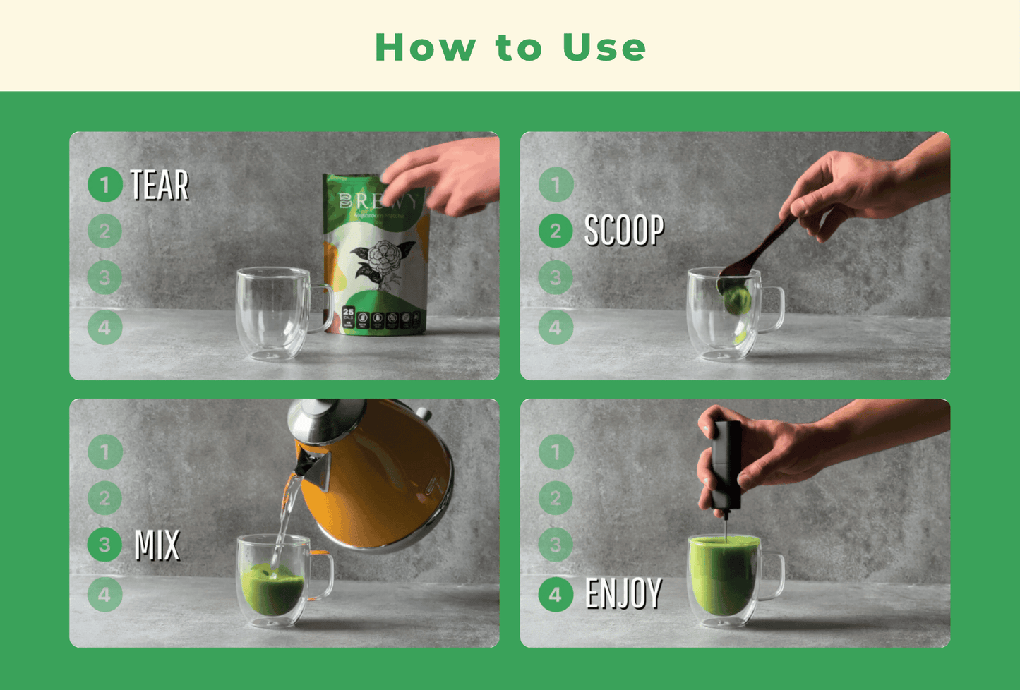 Brewy Mushroom Matcha | 120g