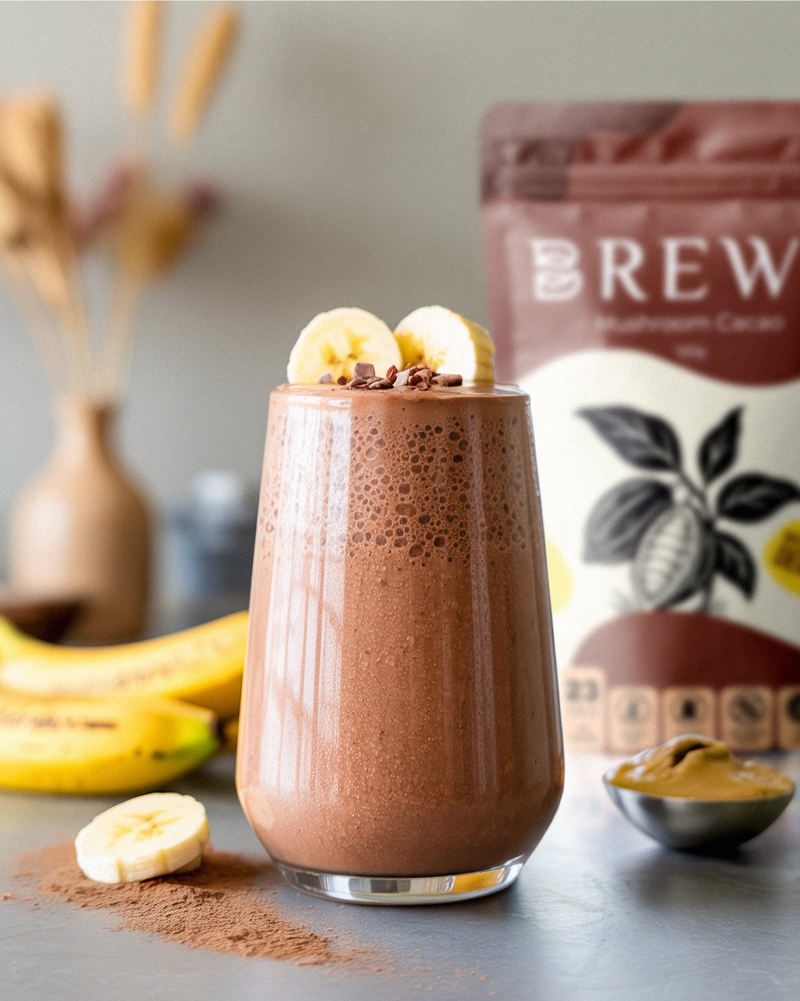 Choc-Banana Cacao Smoothie
